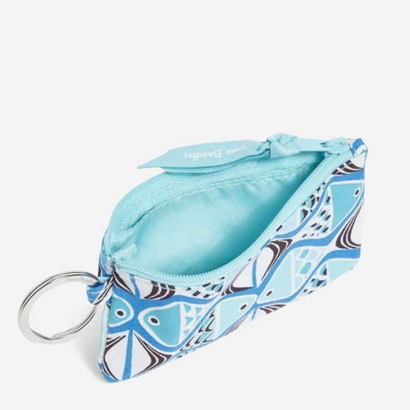 Vera Bradley FREE✈️ Set Zip Id  & Lanyard in Go Fish Blue pattern - Picture 3 of 6